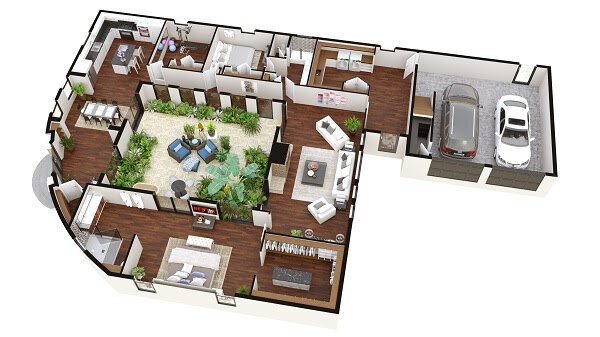 3D Floor Plan Services provided by Render 3D Quick