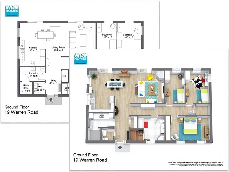  RoomSketcher Top View 3D Floor Plans