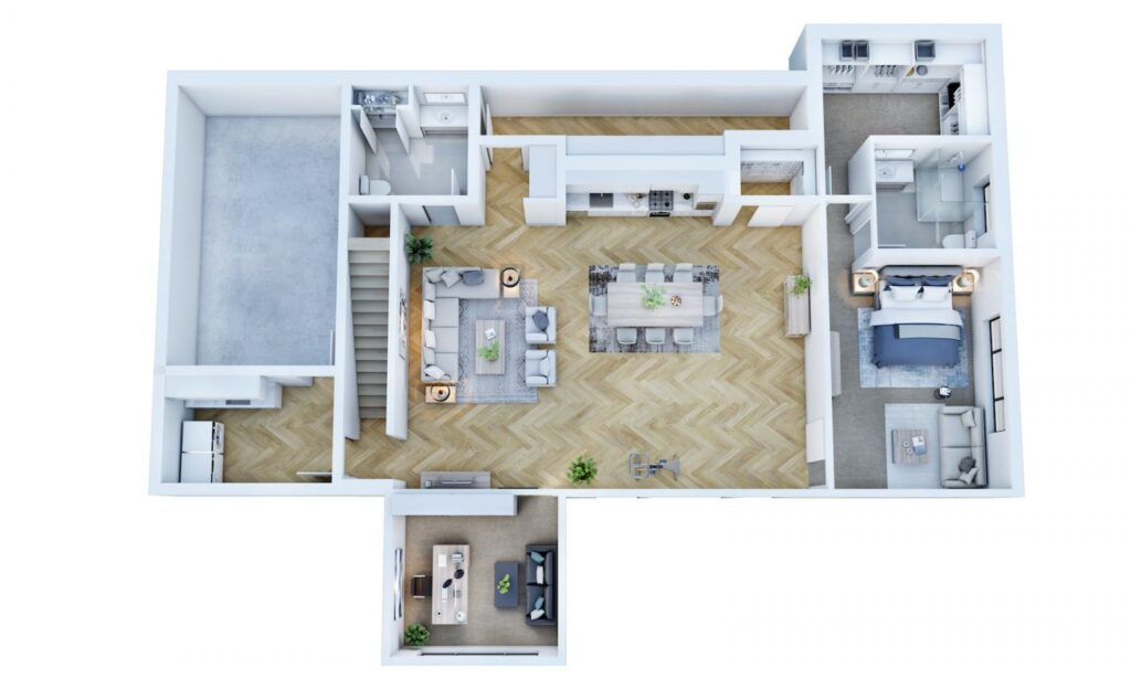 Virtual Staging & Rendering Group 3D Floor Plan Services 