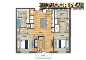 2D Elevation And Floor Plan