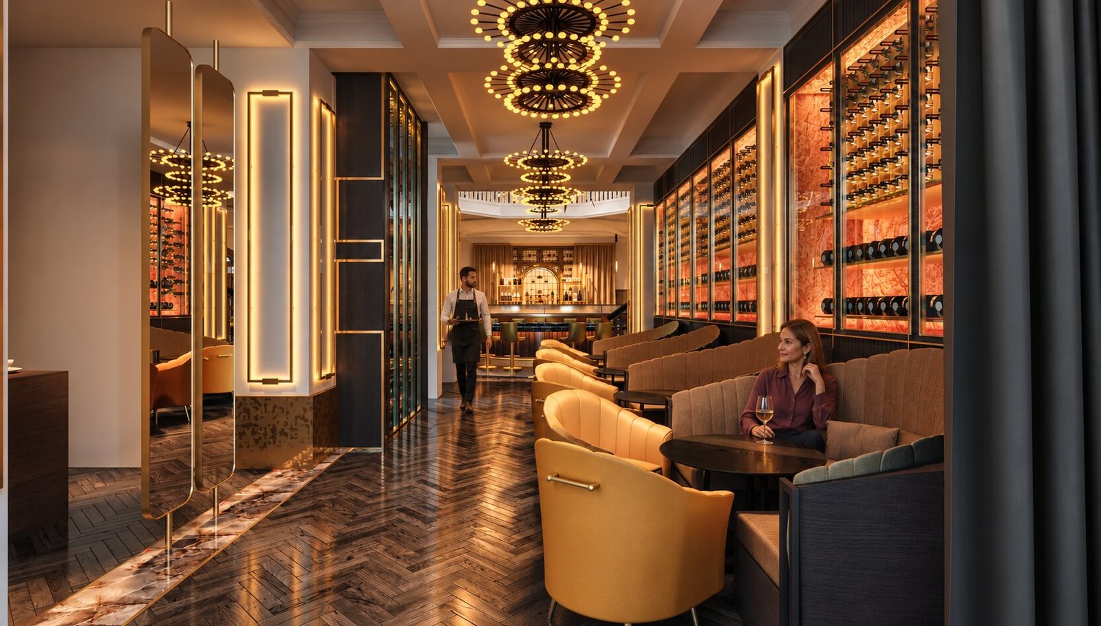restaurant and bar by 3d interior rendering company