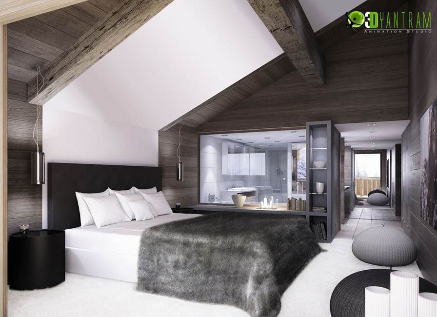 The Perfect 3D Wooden Bedroom Rendering