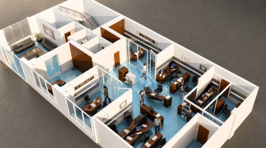 3d-floor-plan-commercial-office-Detroit,UnitedStates