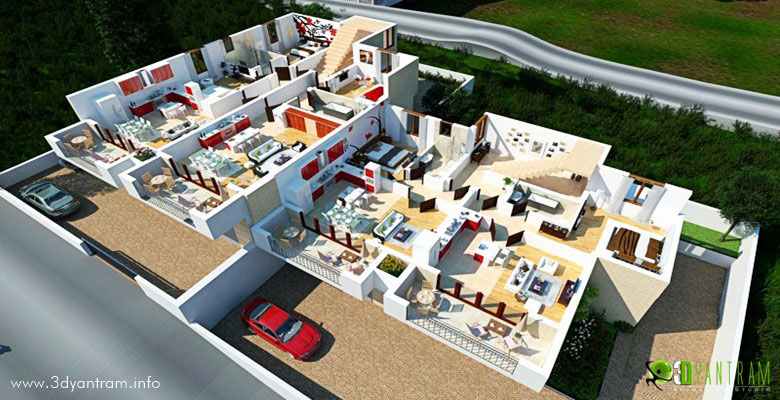 3d-home-floor-plan-design-residential-style-Columbus,USA