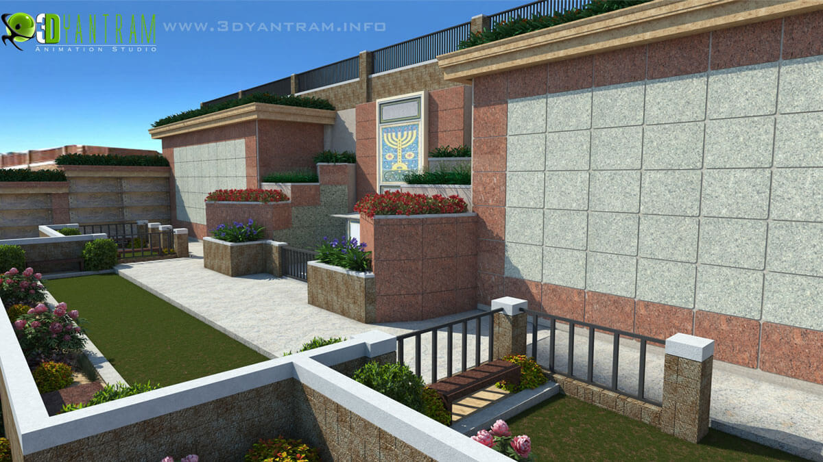 Look Inside 3D Memorial Park Rendering Concept