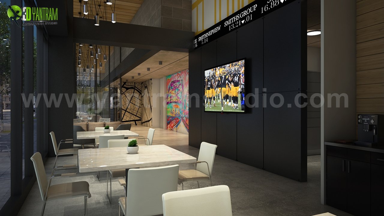 Interior Roadside Apartment 3d architectural animation studio, Dubai – UAE