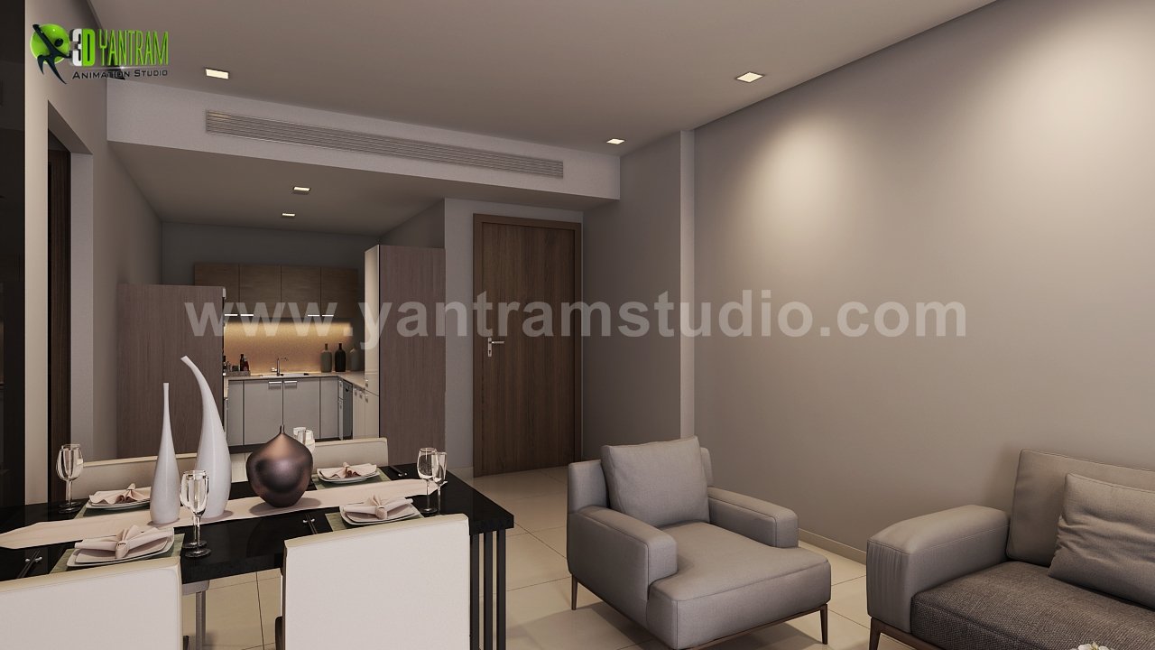 Interior Residential Community of architectural 3d walkthrough, Dubai- UAE