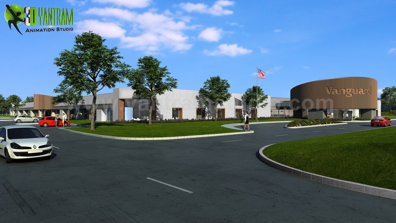Modern Large Office Interior & Exterior Design Ideas of 3d architectural design, Dublin – Ireland