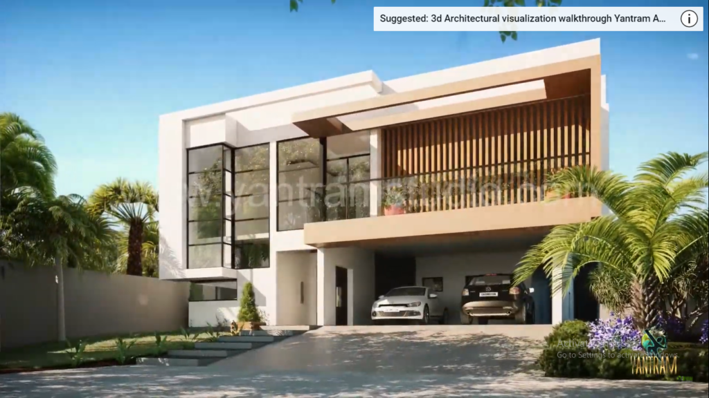 Gorgeous Exterior of Farm House architectural 3d walkthrough