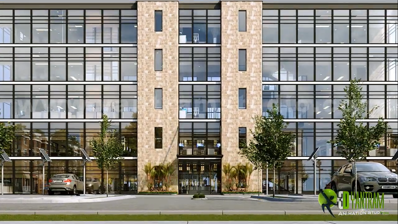 3D Architectural Walkthrough Of Commercial Office Space in Orlando