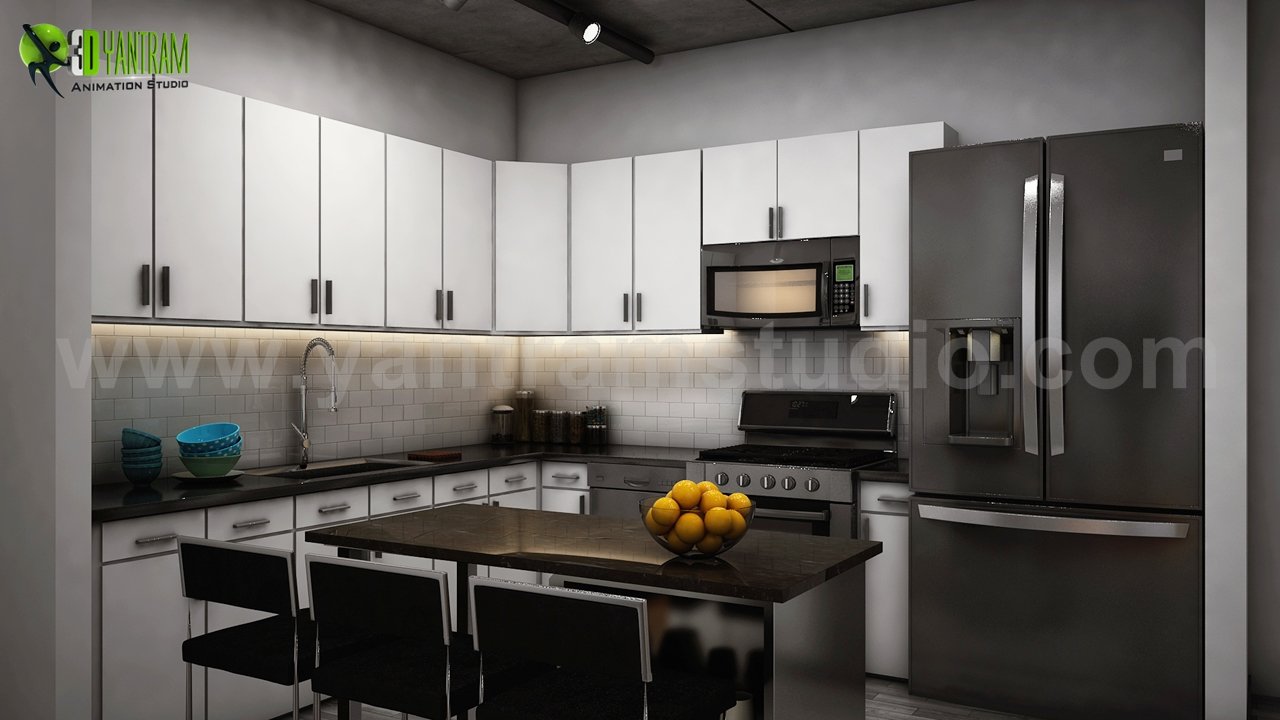 Interior Roadside Apartment 3d architectural animation studio, Dubai – UAE