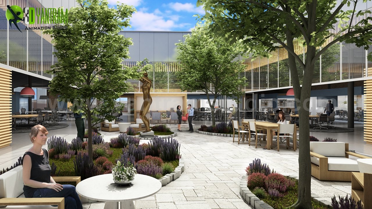 Modern Large Office Interior & Exterior Design Ideas of 3d architectural design, Dublin – Ireland