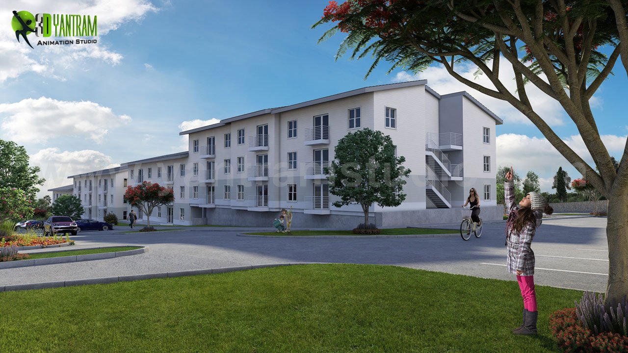 360 Walkthrough Community Apartment ideas of architectural modelling services , Milan - Italy