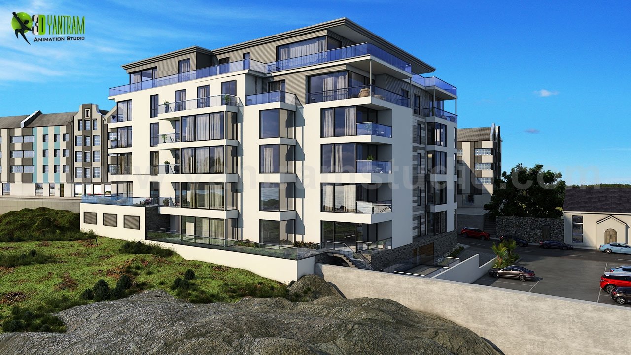 Modern Apartments with Residential Interior Unit of architectural presentation video, London – UK