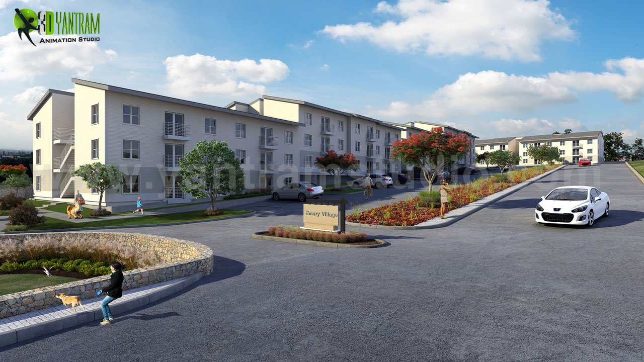 360 Walkthrough Community Apartment ideas of architectural modelling services , Milan - Italy