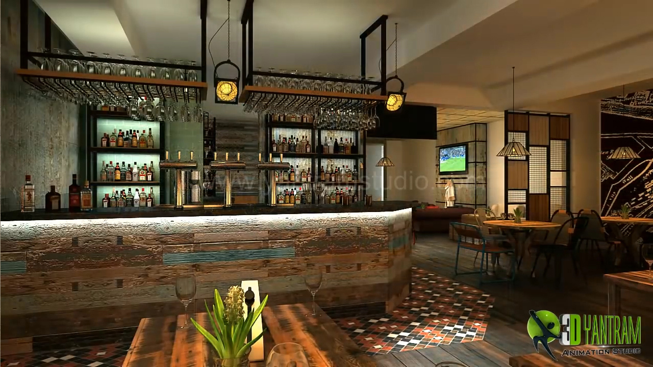 Commercial-Unique-Bar-architectural-animation-services-UK