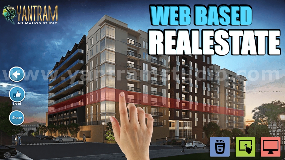 Interactive Web Base Real Estate Architecture of VR Development of 3d walkthrough services, Rome – Italy