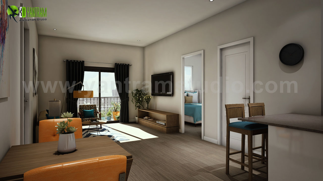 360 Walkthrough Community Apartment ideas of architectural modelling services ,  Milan - Italy