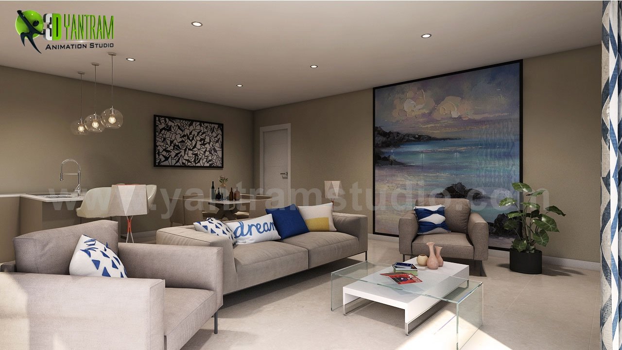 Modern Apartments with Residential Interior Unit of architectural presentation video, London – UK