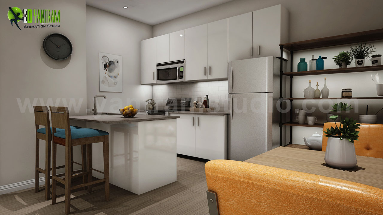 360 Walkthrough Community Apartment ideas of architectural modelling services ,  Milan - Italy