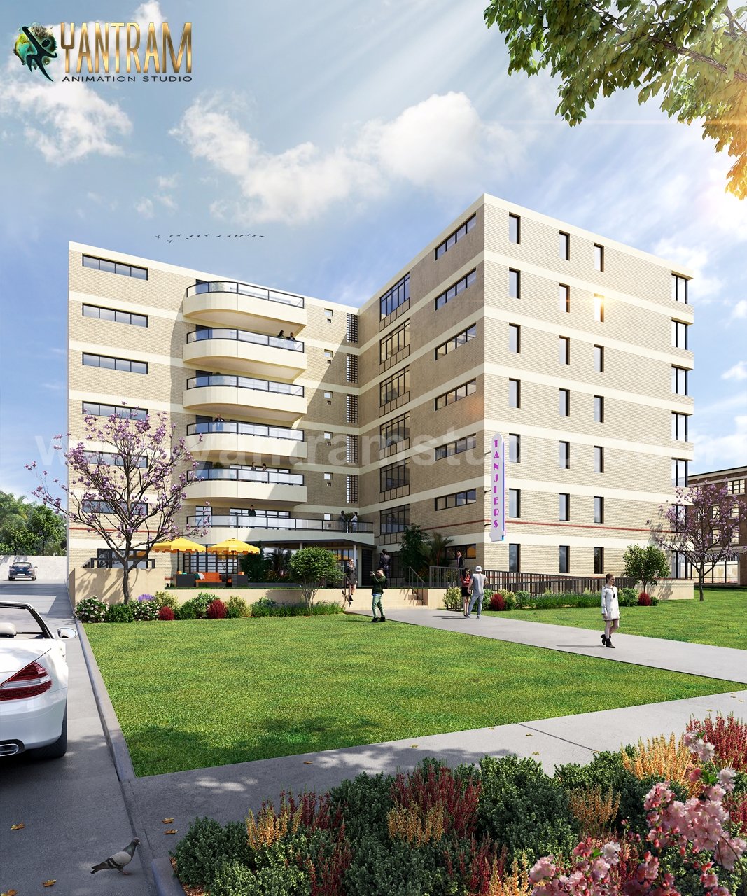 Modern Exterior & Interior Apartment Building Design Ideas of 3d architectural design, Amsterdam – Netherland