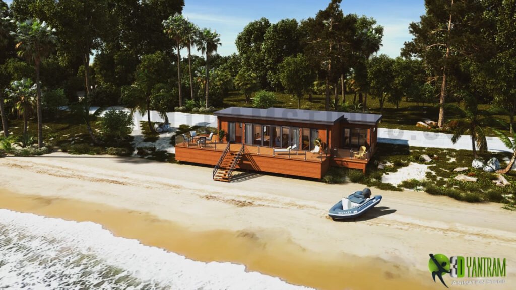 3d-Rendering-Service-to-Lodge-Exterior-with-Natural-Landscape-Pond-Creative-ideas-UK-London