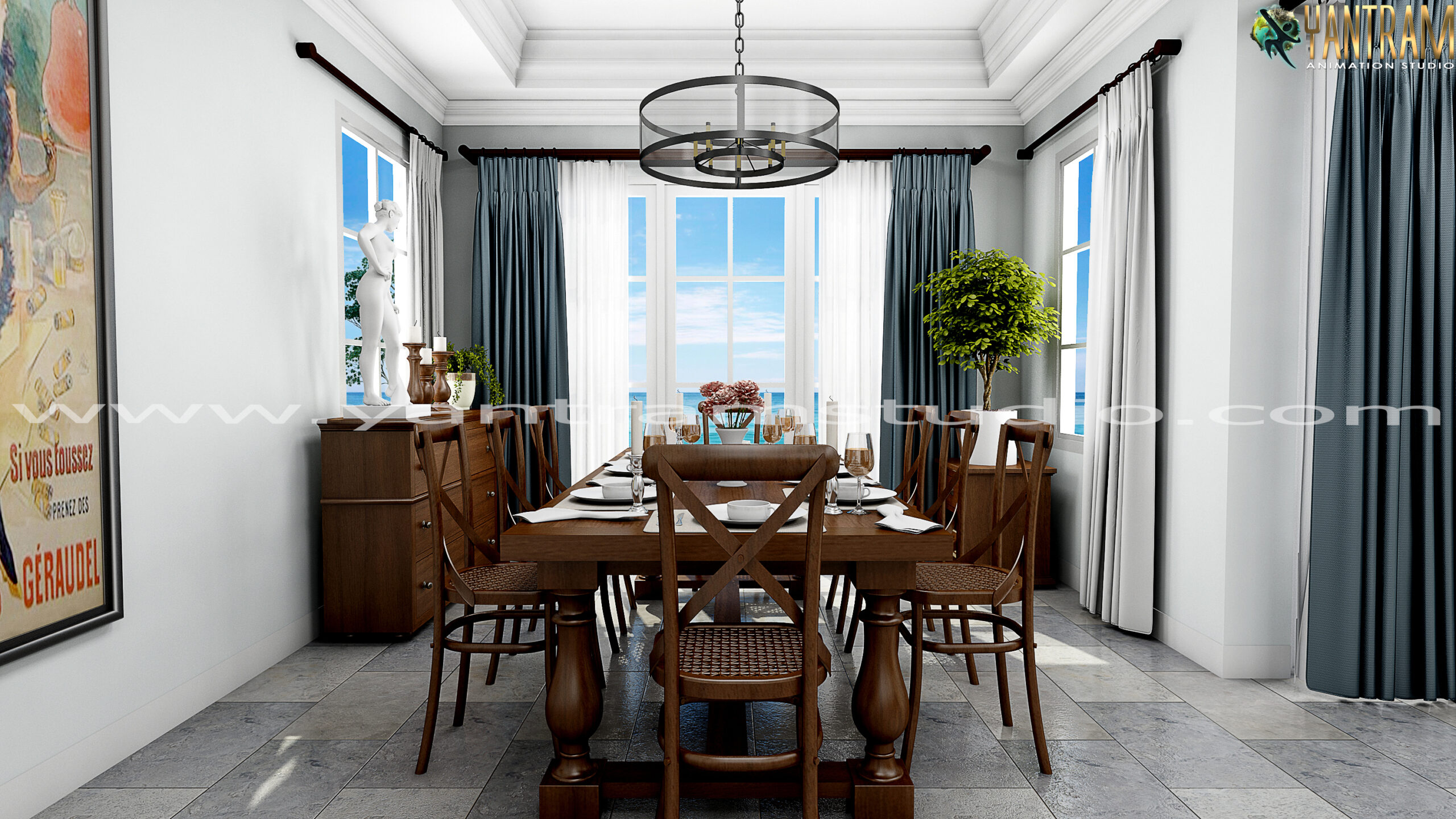 luxurious-neo-classic-dining-room-design-architectural-rendering-company