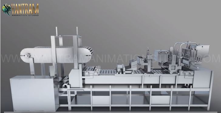 Industry Processing Vacuum Filling Machine of 3d architectural design