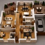 3D Home Floor Plan Design of Residential Apartment/House, Meridian – Idaho