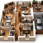3D Home Floor Plan Design of Residential Apartment/House, Meridian – Idaho