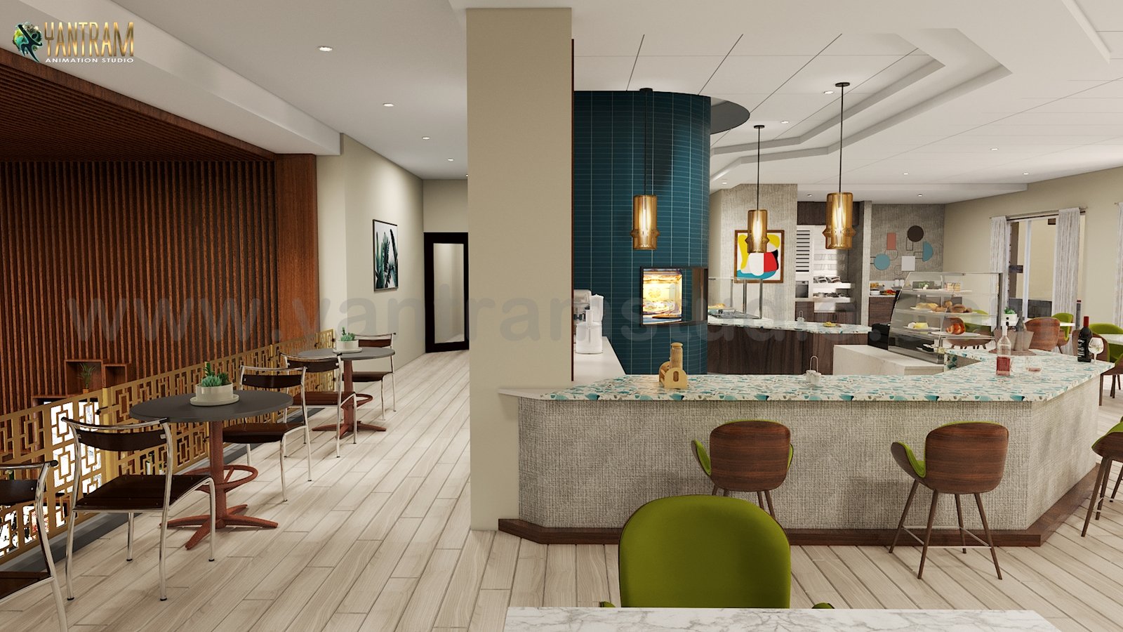 Residential Community Amenities area Designed of 3d interior design Rio Rancho – New Mexico