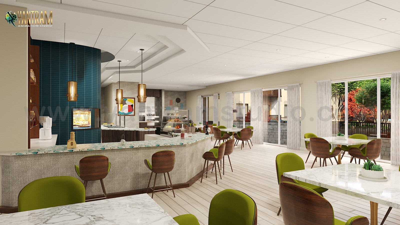 Residential Community Amenities area Designed of 3d interior design Rio Rancho – New Mexico