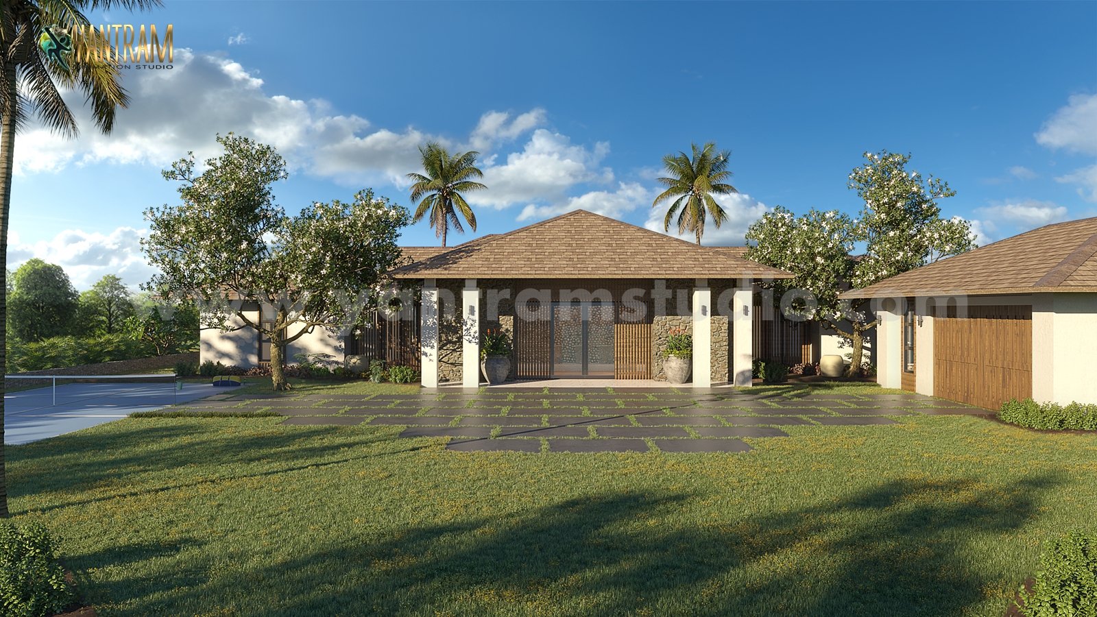 Front Yard Landscaping Residential House of architectural modelling services , Berlin – Germany