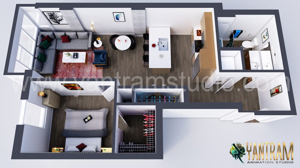 Modern Residential Virtual Floor Plan Design Concept of 3d floor Plan creator, Vancouver – Canada