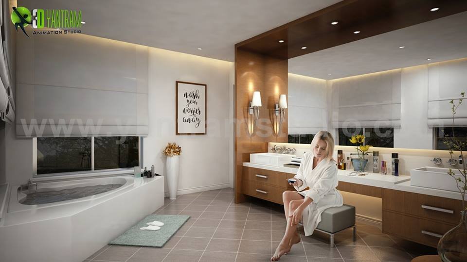 bathroom-design-small-wall-tile-classic-wood-marble-mirror-architectural-modeling-services