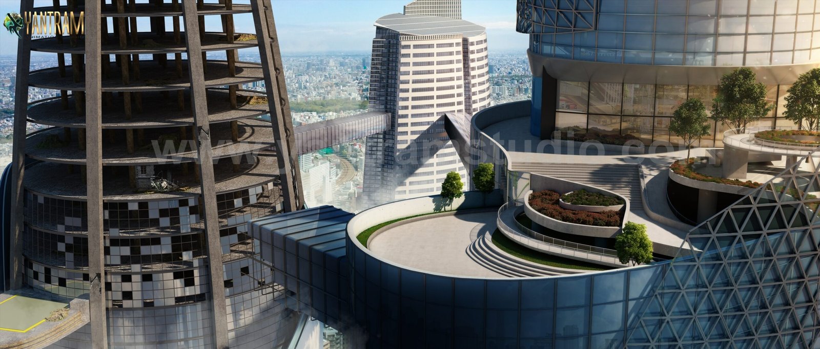 exterior_landscaping_topsky_view_of_architectural_visualization_studio