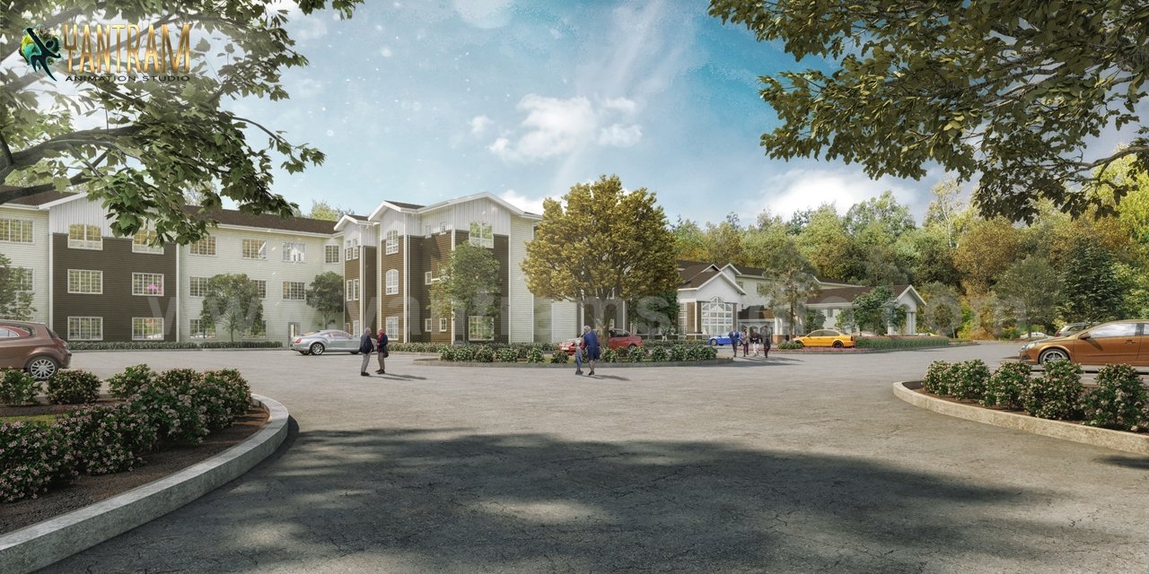 Active Old Age living Residential Community of architectural rendering service, Toronto – Canada