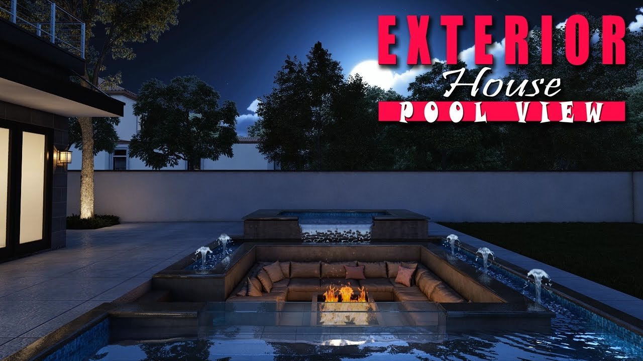 walkthrough of home with pool view San Jose California