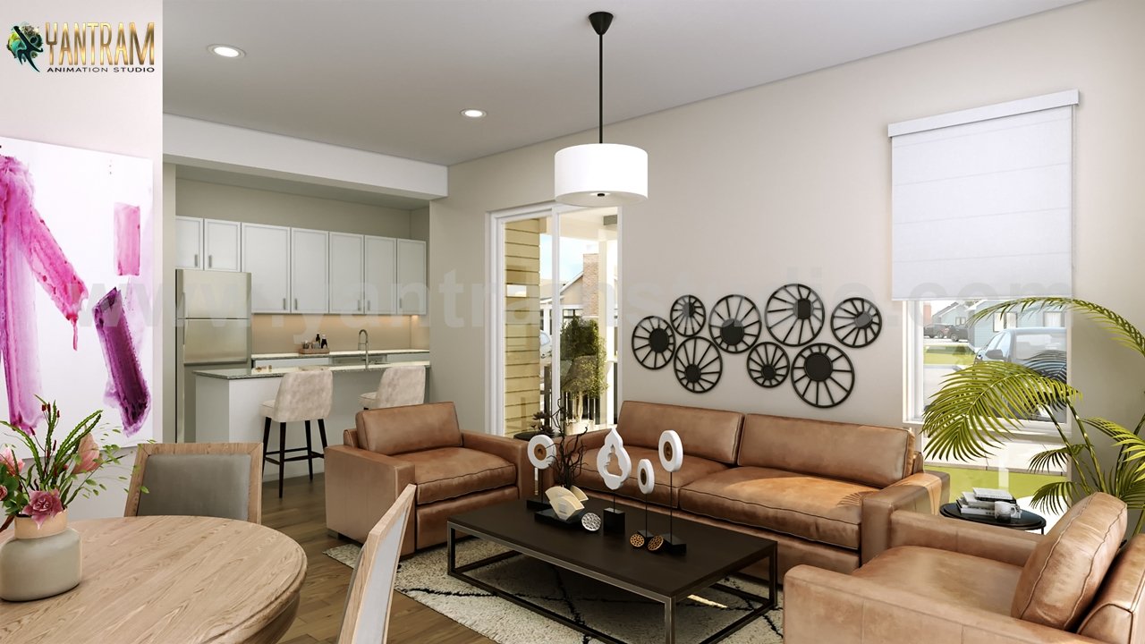 3D Interior & Exterior Rendering Design with Pool & parking area of architectural modelling services, Sydney – Australia