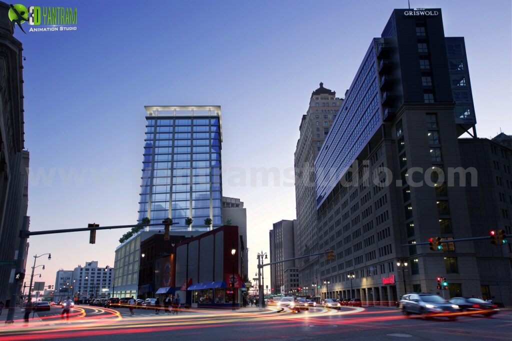 Commercial High Rise building Ideas 3d architectural rendering services studio New jersey 843