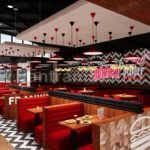 Modern Stylish Restaurant Interior Design By Yantram 3D Interior visualization Services, Sydney – Australia