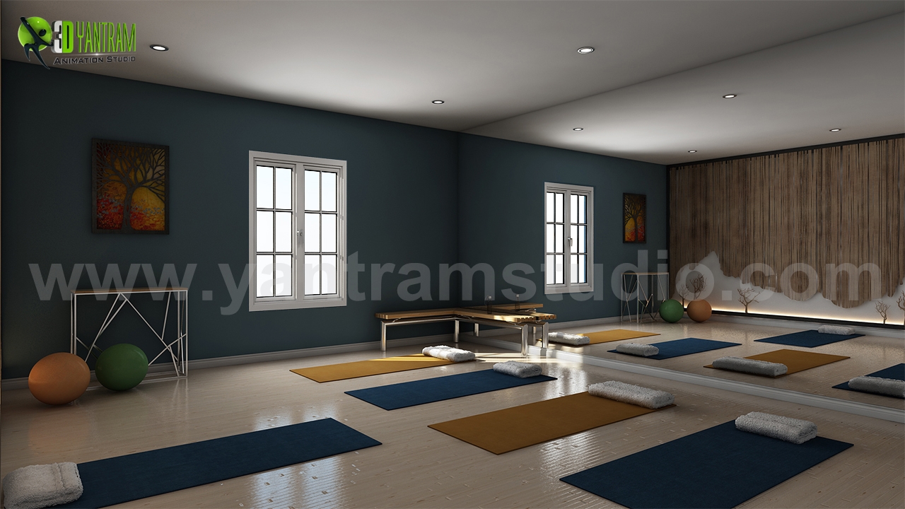 A Virtual Tour for Perfect House of Fitness – Gym Ideas of architectural rendering companies New York – USA