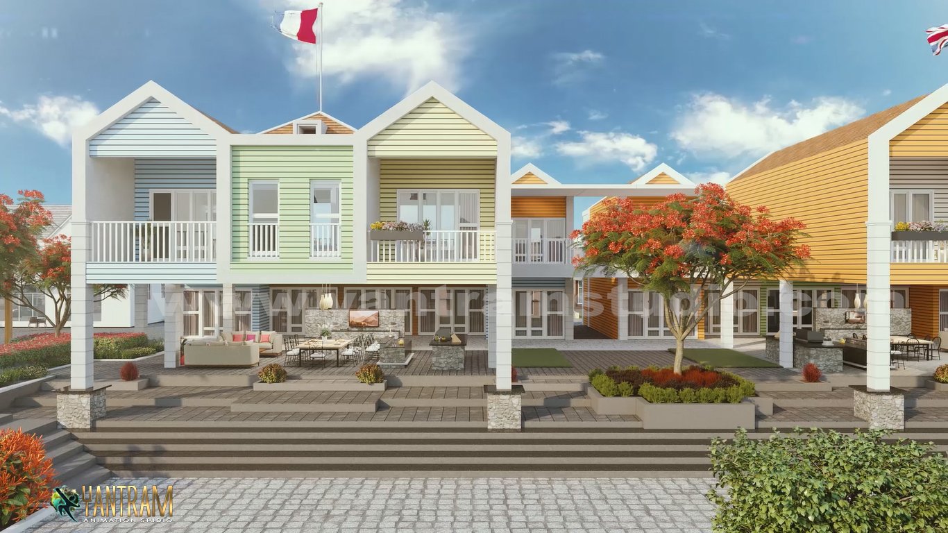 3d-Architectural-Visualization-of-Residential-Villa,-Austin,-Texas