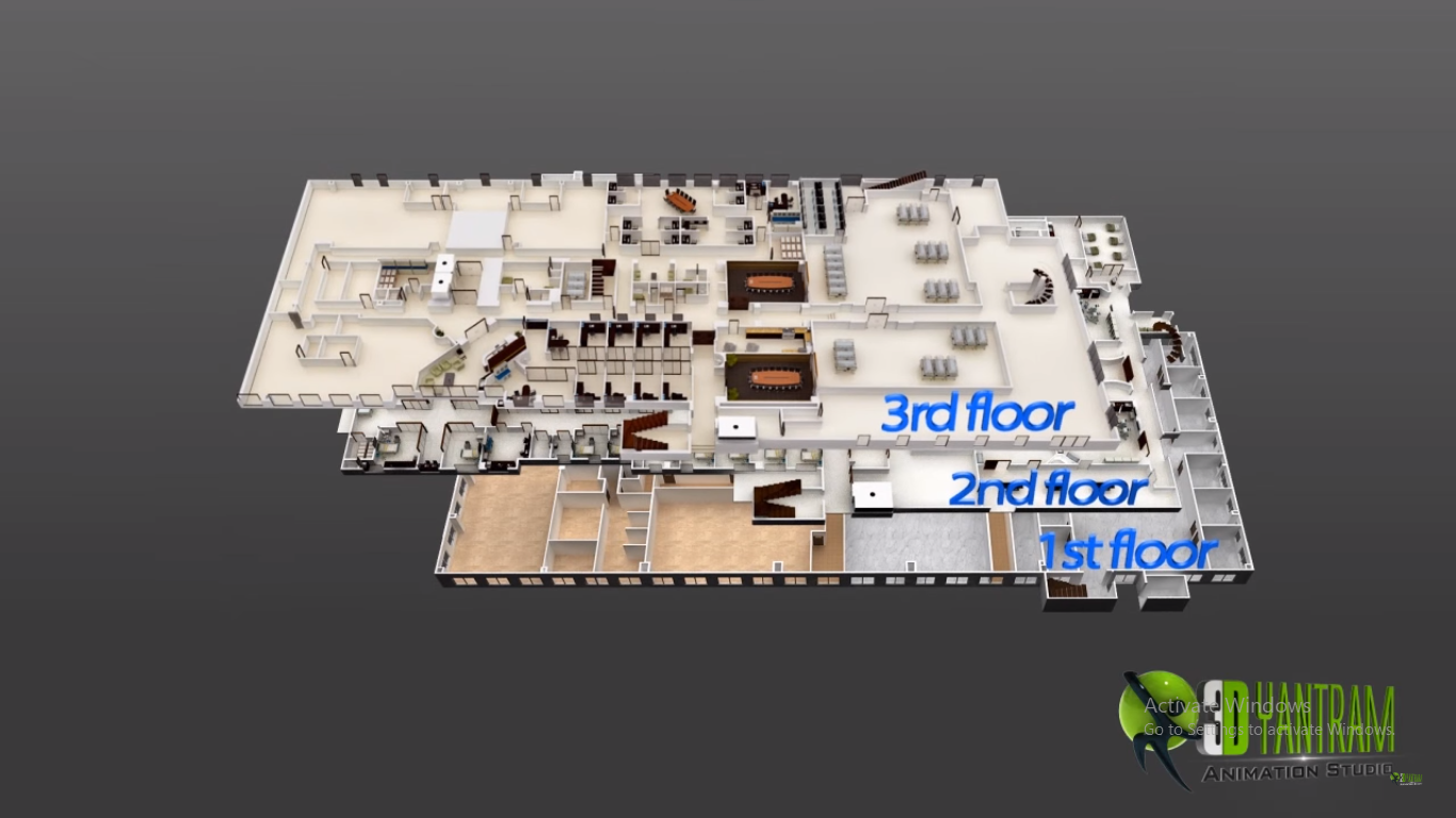 architectural, rendering, studio, animation, visualization, services, design, Idea, company, companies, firms, agency,floor plan, 3 floor, 5000 sq ft