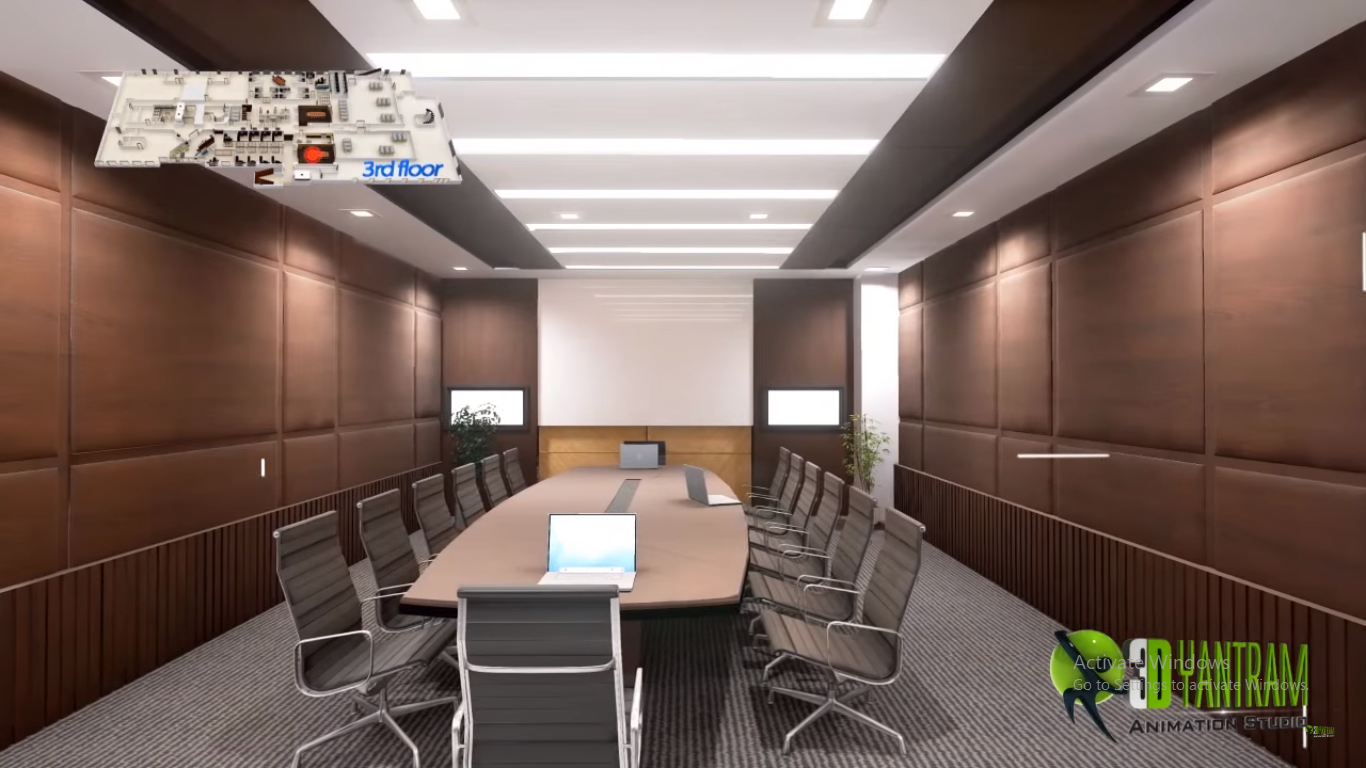 hospital conferences area idea view rendering