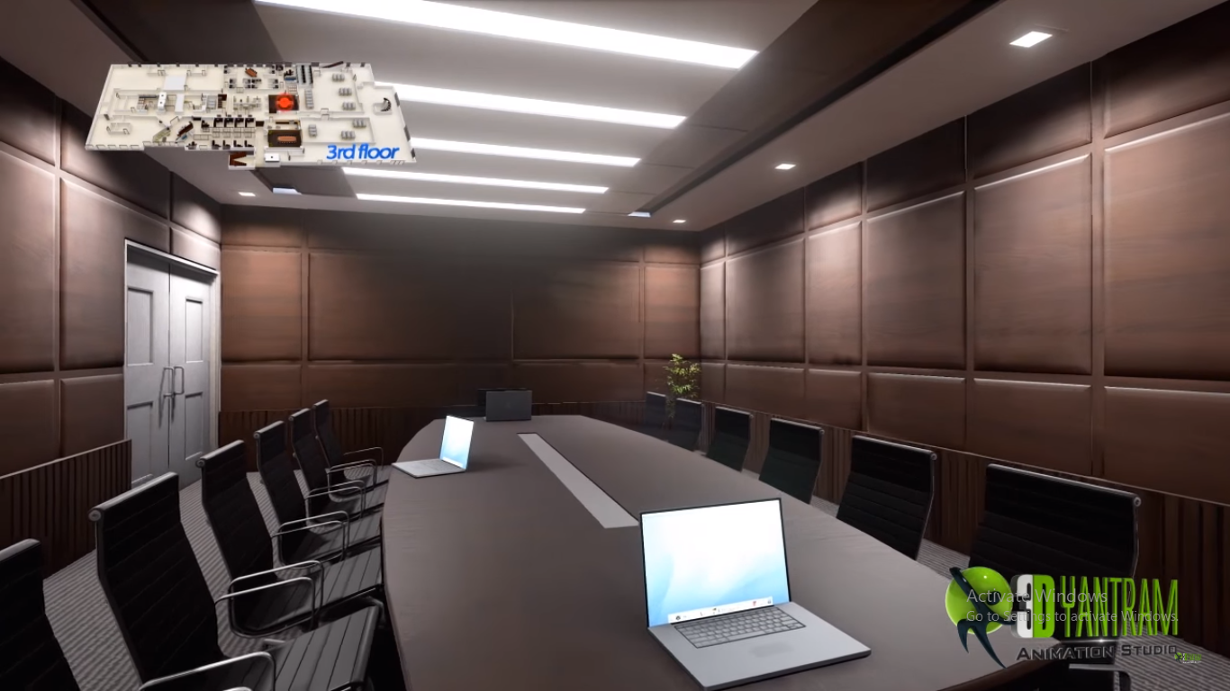 hospital conferences area idea view rendering