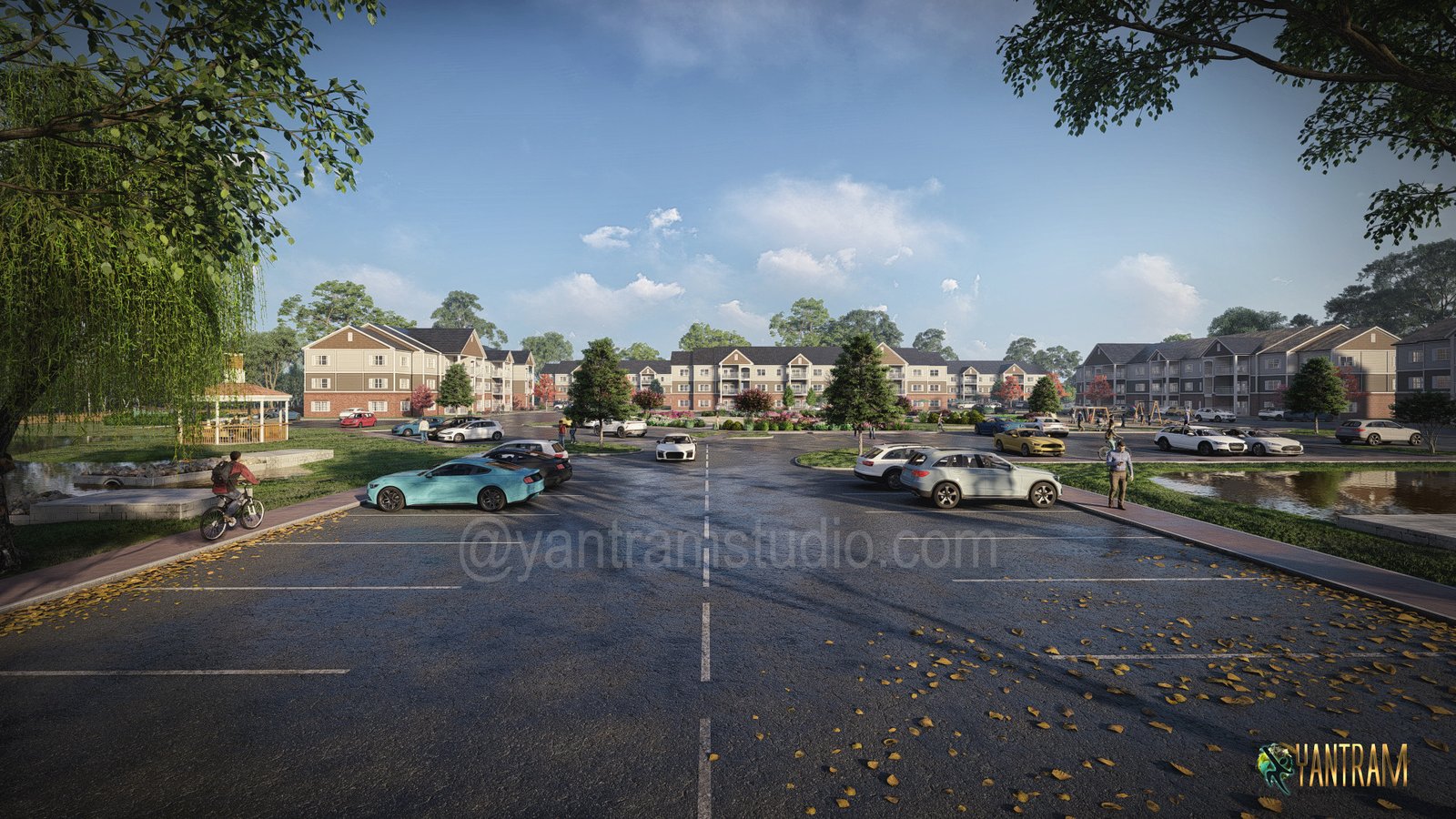 3D Exterior Visualization of Condos in Orlando, Florida