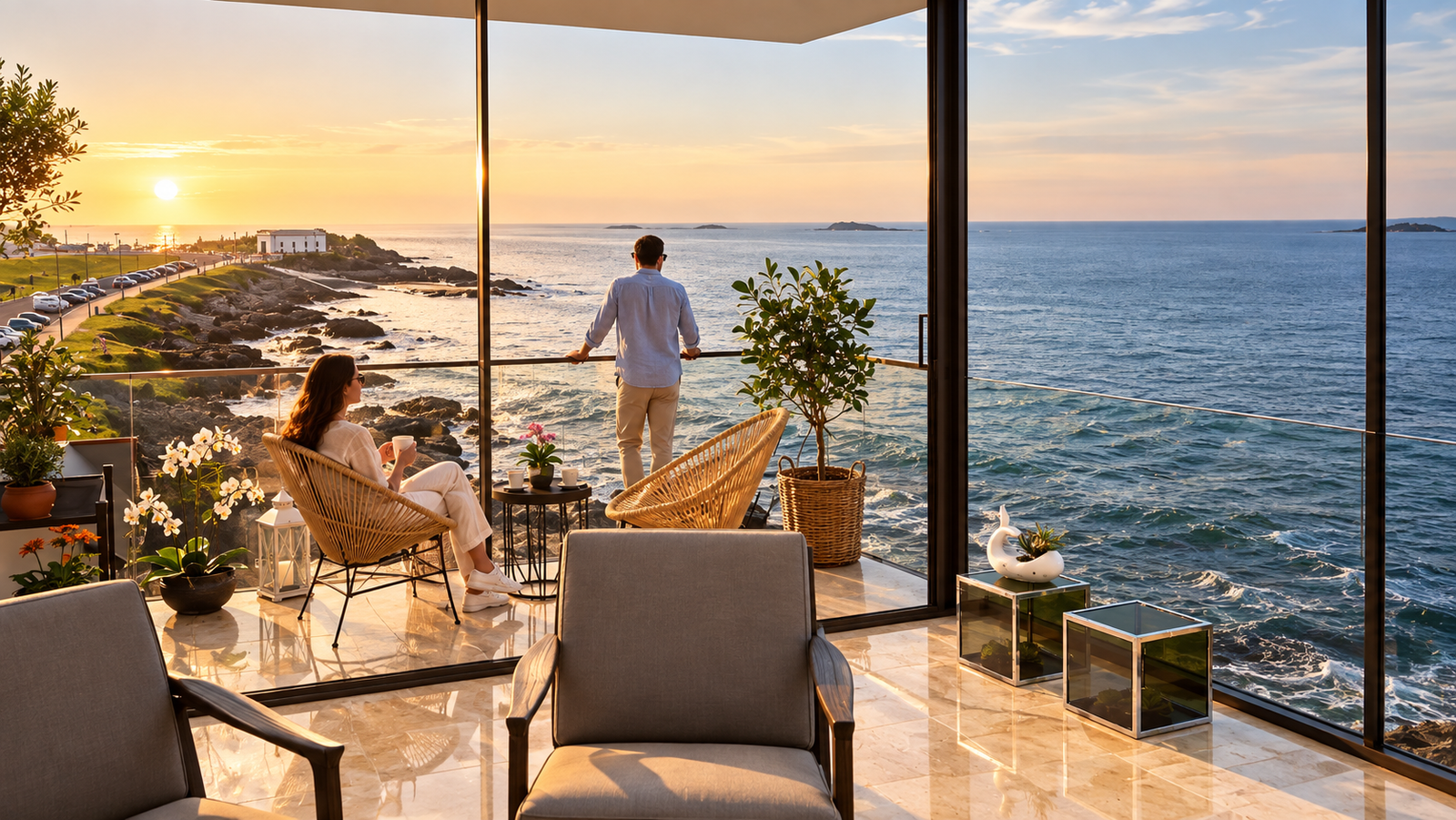 3d visualization walkthrough of Balcony
