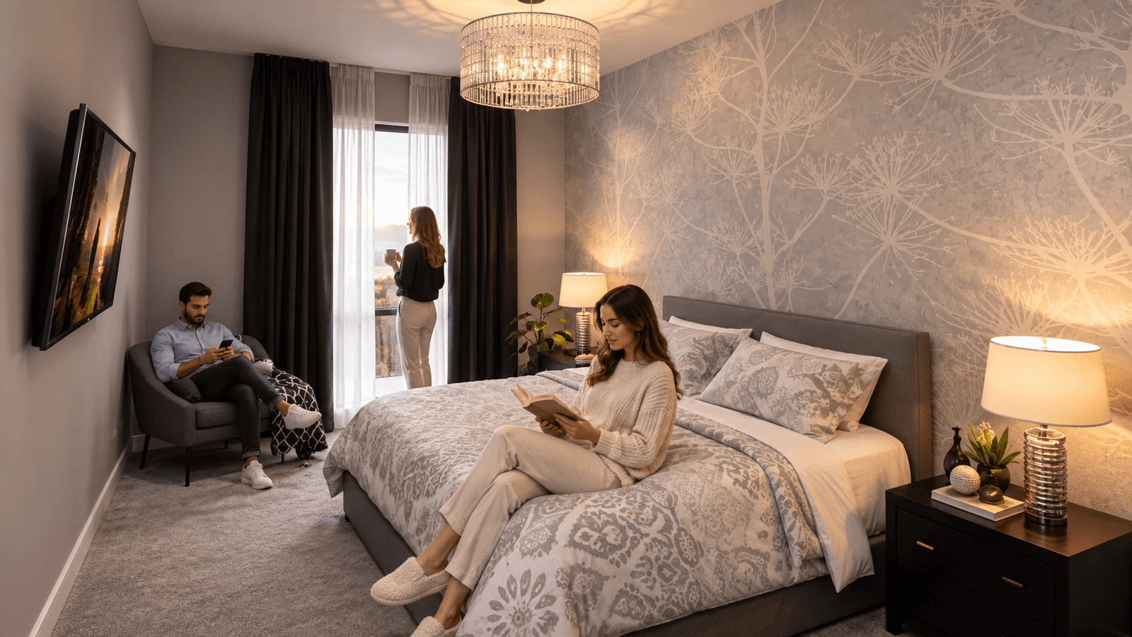 residential 3d rendering, architectural, rendering, studio, animation, visualization, services, design, Interior, residential, home, bedroom, Luxury