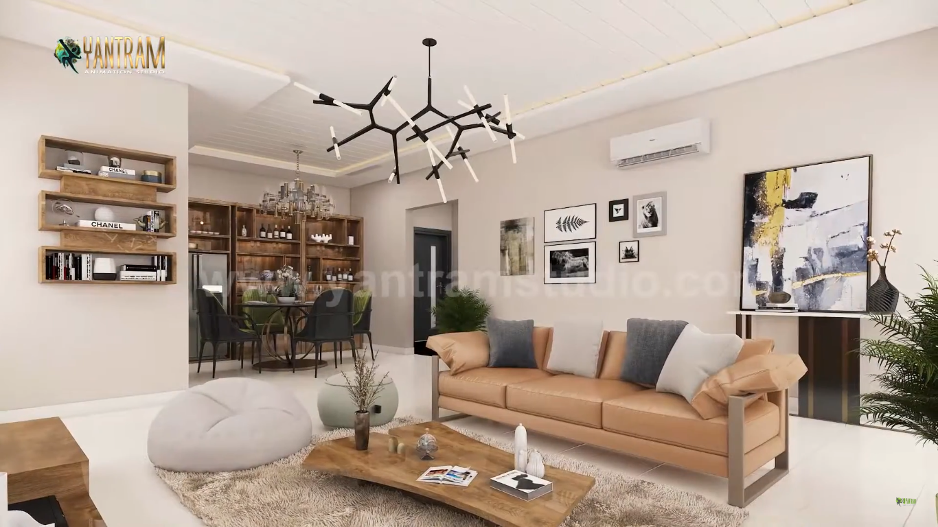 Livingroom by 3d architectural visualisation studio